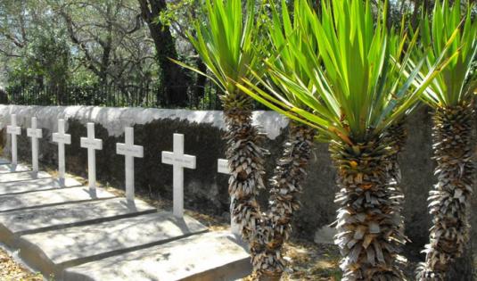 French military graves on the island of Corfu