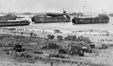 The beaches of the Normandy landings