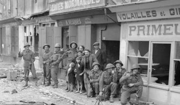 The liberation of Caen.