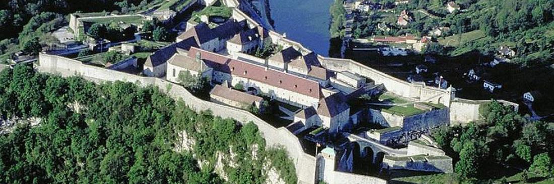 Vue aérienne de la Citadelle de Besançon 