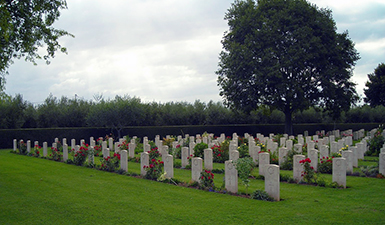 Cimetière militaire canadien de la Moro. Source : Europe remembers