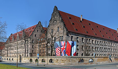 Façade du palais de justice de Nuremberg. © André Karwath Aka. Creative Commons License