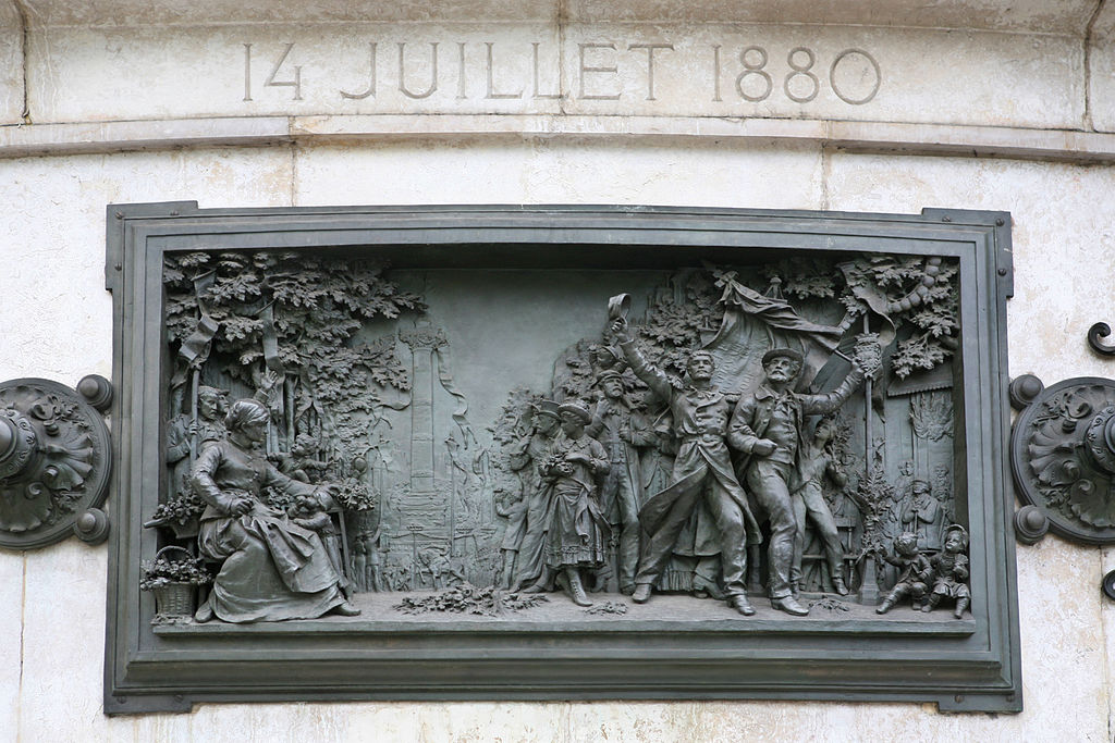 Fête nationale du 14 juillet 1880, Léopold Morice, Monument à la République, place de la République, Paris, 1883