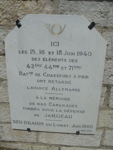 plaque Jargeau