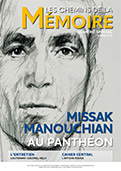 couverture numéro spécial Missak Manouchian au Panthéon. Février 2024.