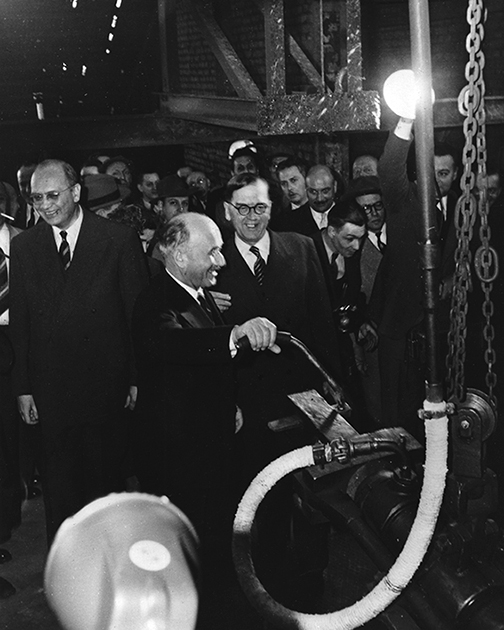 Jean Monnet, président de la Haute Autorité de la CECA, 30 avril 1953