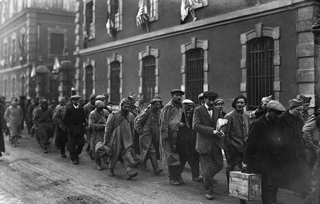 prisonniers rapatriés 1918
