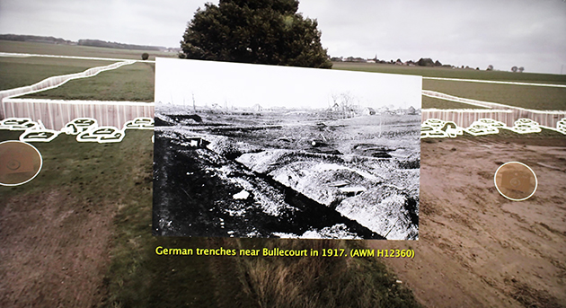 Dispositif "1917 Bullecourt 360°". © David Quérin