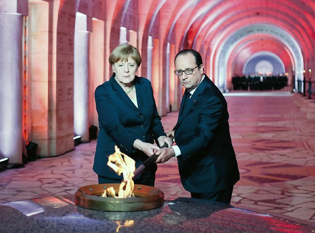 François Hollande et Angela