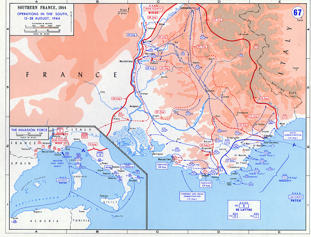 Operatio_Dragoon_map