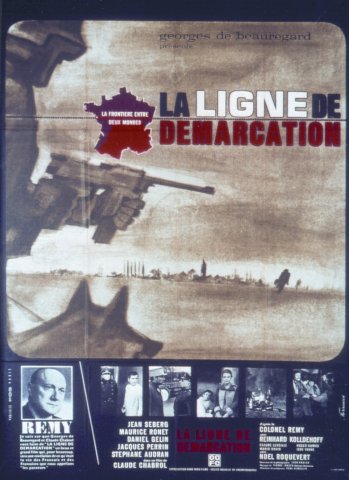 Affiche du film La ligne de démarcation, 1966, de René Ferracci.Source : Adagp, Paris 2000