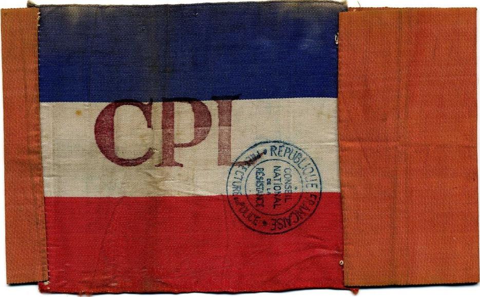 Brassard FFI du comité parisien de libération. © Collection Maurice Bleicher 