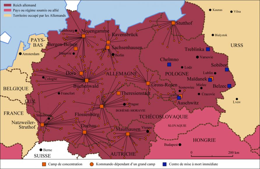 carte des camps