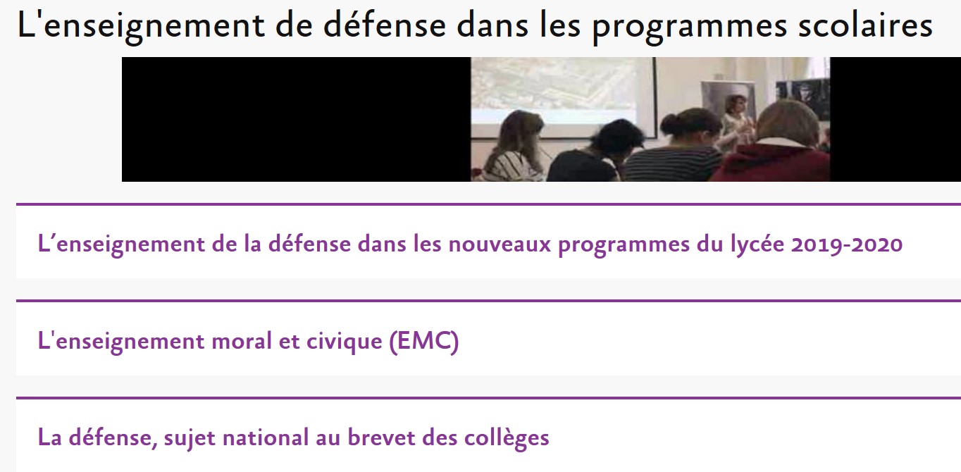 présentation enseignement défense