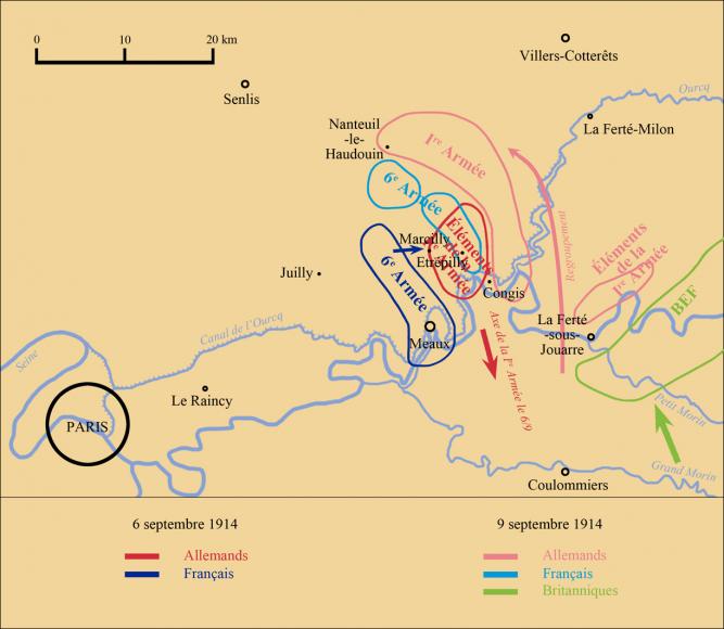 Bataille de la Marne ? L'Ourcq ? 6-9 septembre 1914