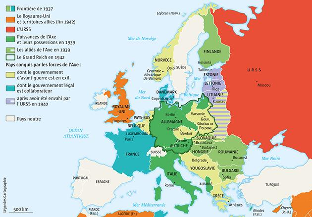 Carte de l’Europe 