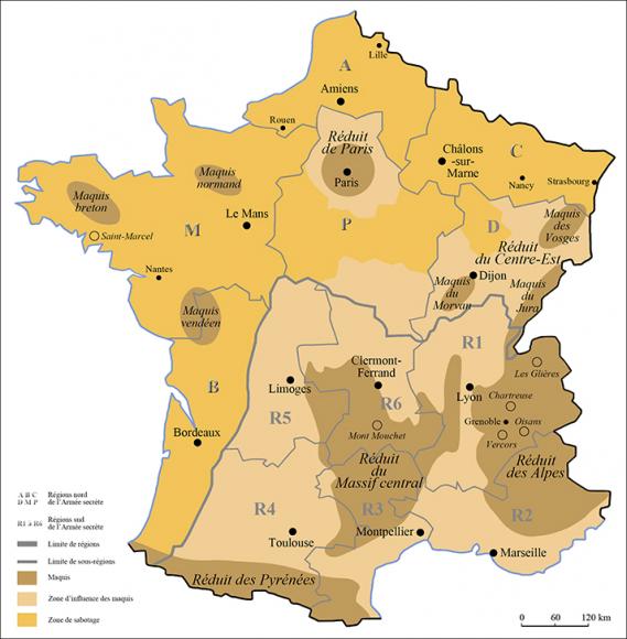 Les maquis en France. © Ministère des armées/SGA/DPMA/Joëlle Rosello Les maquis en France.