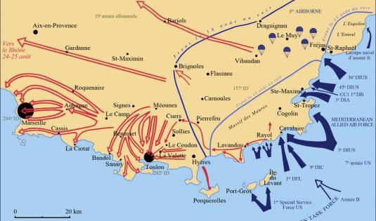 Le débarquement et la bataille de Provence, 15-25 août 1944