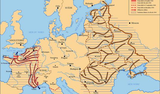 La situation en Europe 1943-1944