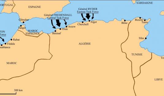 Les débarquements alliés en Algérie et au Maroc, 8 novembre 1942