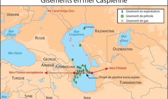Gisements en mer Caspienne