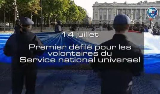 14 juillet - Premier défilé pour les volontaires du Service national universel