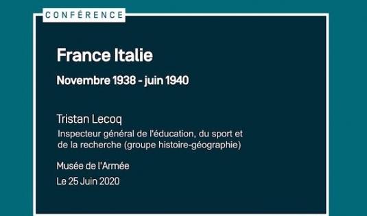France Italie (Novembre 1938 – juin 1940)
