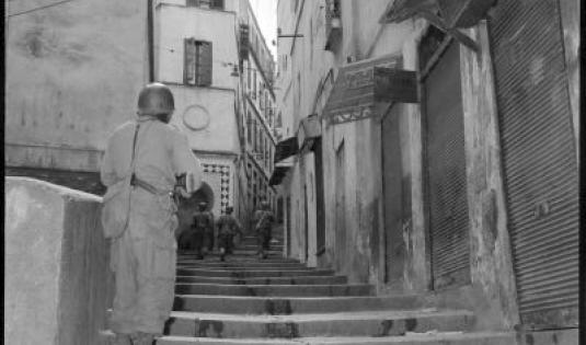 Opération de bouclage dans la casbah d'Alger