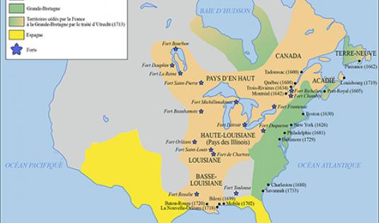 La Nouvelle France après le traité d’Utrecht (1713)
