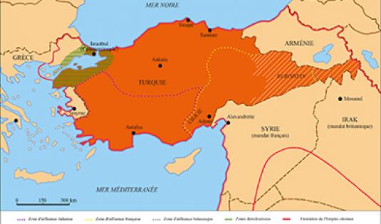 La Turquie du Traité de Sèvres (10 août 1920)