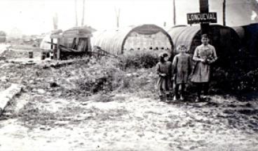 Stéphane Bedhome-1919, le logement des sinistrés à leur retour sur les zones du front en Picardie