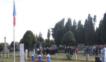 Official opening of a French burial plot in Ethiopia