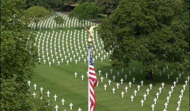 Amerikanischer Friedhof in der Bretagne.