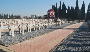 Der französische Soldatenfriedhof Zeitenlick in Thessaloniki