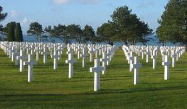 Der amerikanische Friedhof der Normandie 