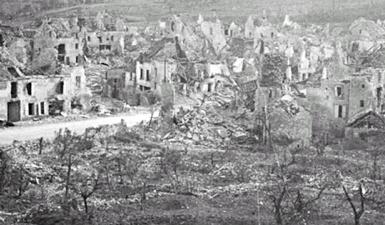 The destroyed Village of Vaux-devant-Damloup 