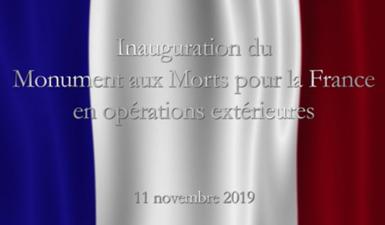 Présentation du projet du monument national dédié aux Morts pour la France en OP...