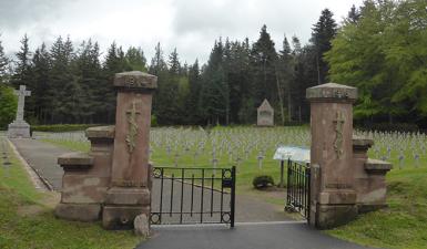 La nécropole nationale du Col de Wettstein à Orbey