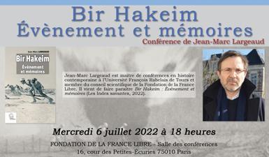 Bir Hakeim - Événement et mémoires (conférence)