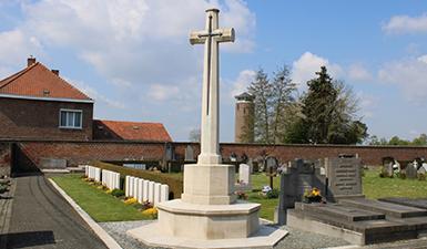 Carré militaire du Commonwealth du cimetière de Chièvres