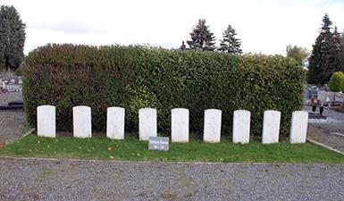 Sépultures militaires russes du cimetière de La Louvière