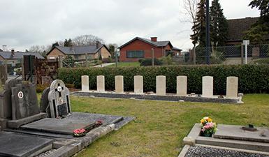 Tombes de guerre du cimetière de Ronse