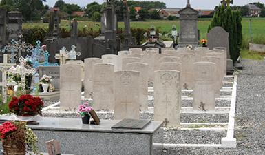 Carré militaire du Commonwealth du cimetière communal de Taintignies