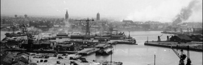 Der Hafen von Dünkirchen im Mai 1940. Quelle : ECPAD France