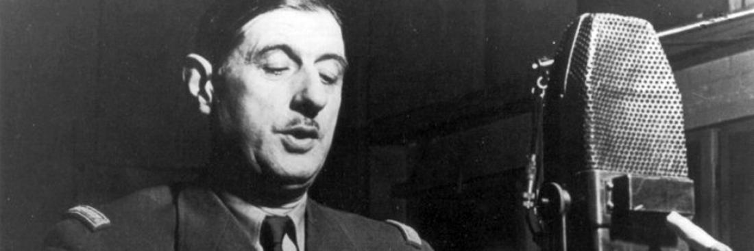 Le général de Gaulle parle à la radio de Londres.
