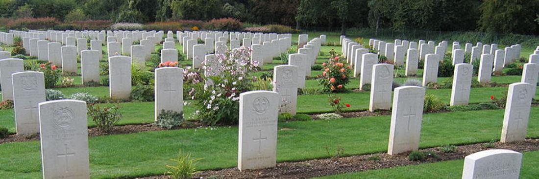 Le cimetière franco-anglais de Thiepval. 