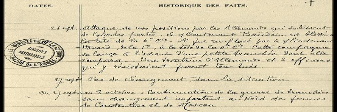 Extraits d'un Journal militaire de marche et des opérations. 