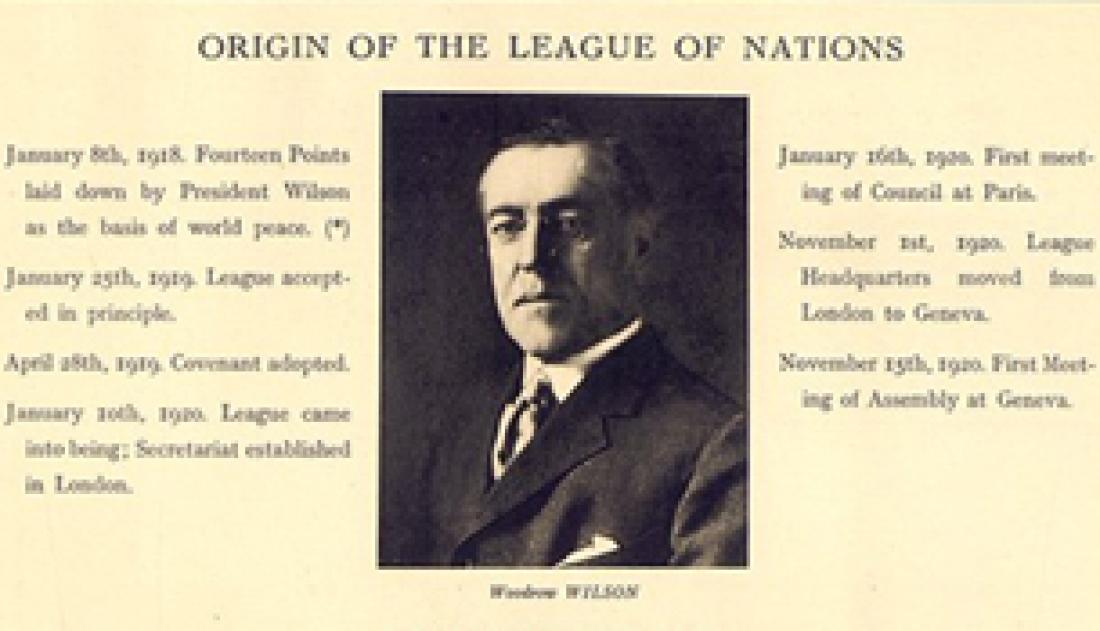 Livret Société des Nations, étude illustrée 1925