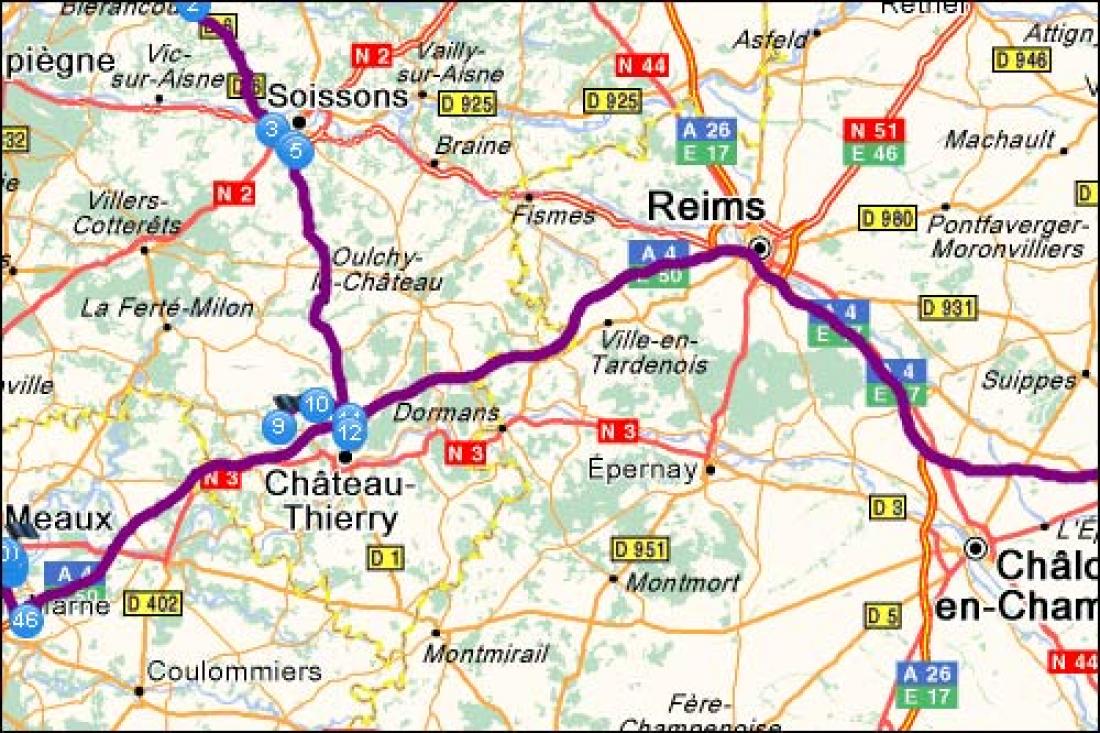Cliquez sur la carte pour voir l'itinéraire Cliquez sur la carte pour voir l'itinéraire