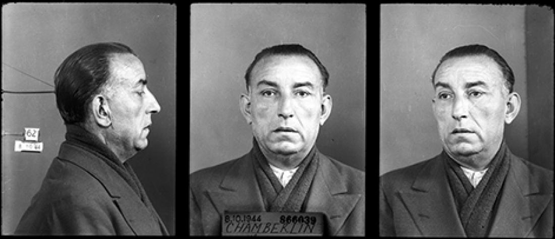Photo anthropométrique de Henri Chamberlin alias Henri Lafont.